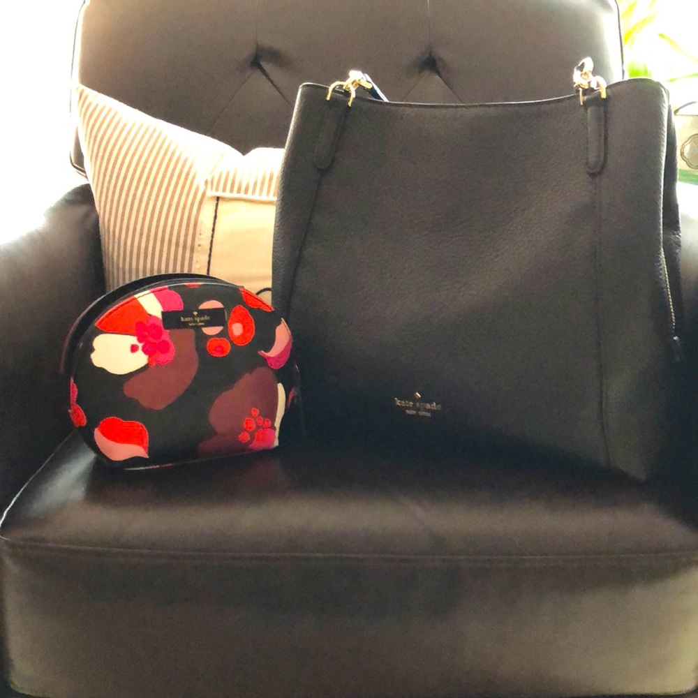 Kate Spade Bundle Handbag with Cosmetic Bag